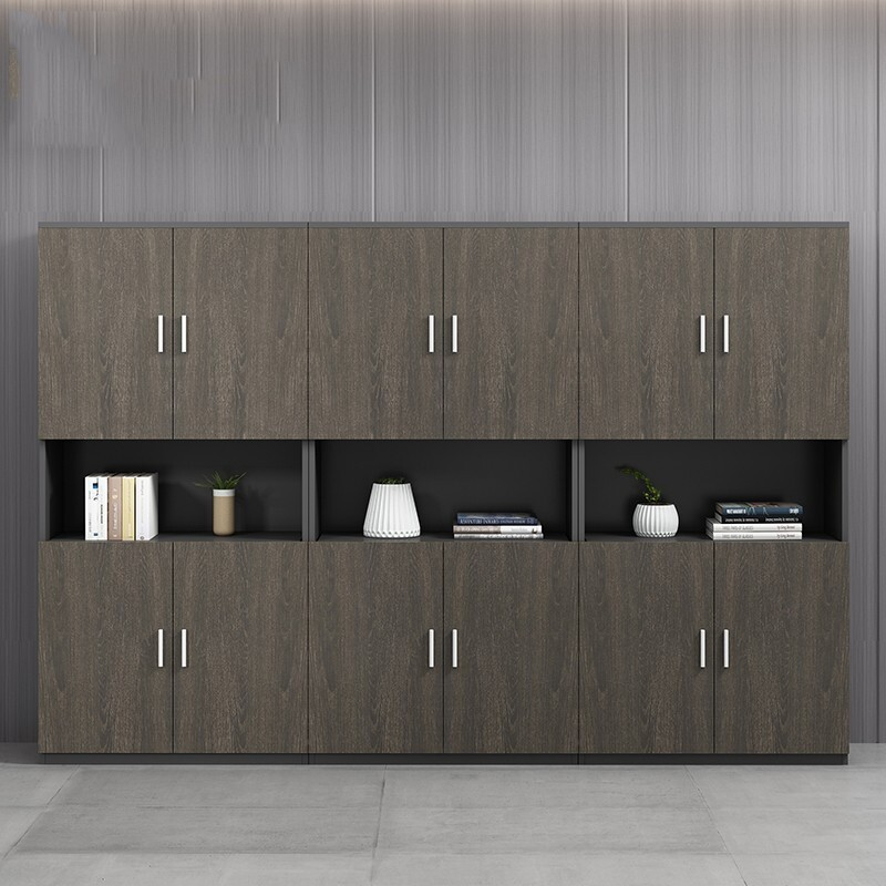 简约现代办公家具 创世人木质高柜与老板桌的完美搭配